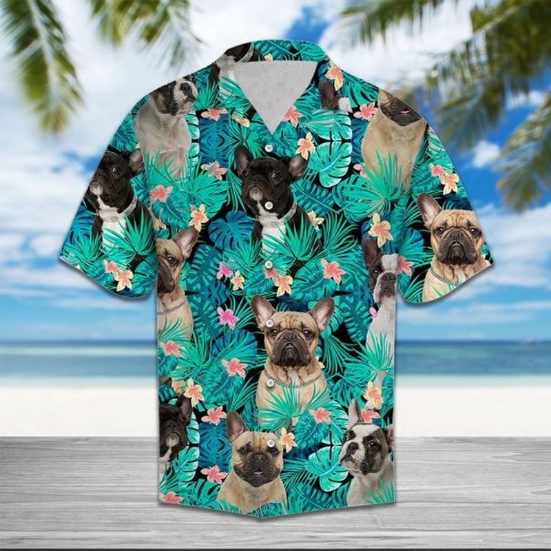 French Bulldog Blue Awesome Design Unisex Hawaii Shirt For Men And Women Ha19242