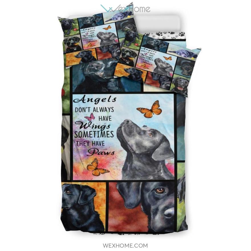 Black Labrador Bedding Set – Duvet Cover And Pillowcase Set – Unique Design Amazing Gift