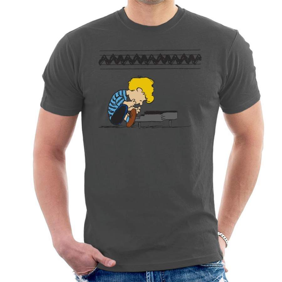 Peanuts Schroeder At The Piano Men’s T-Shirt