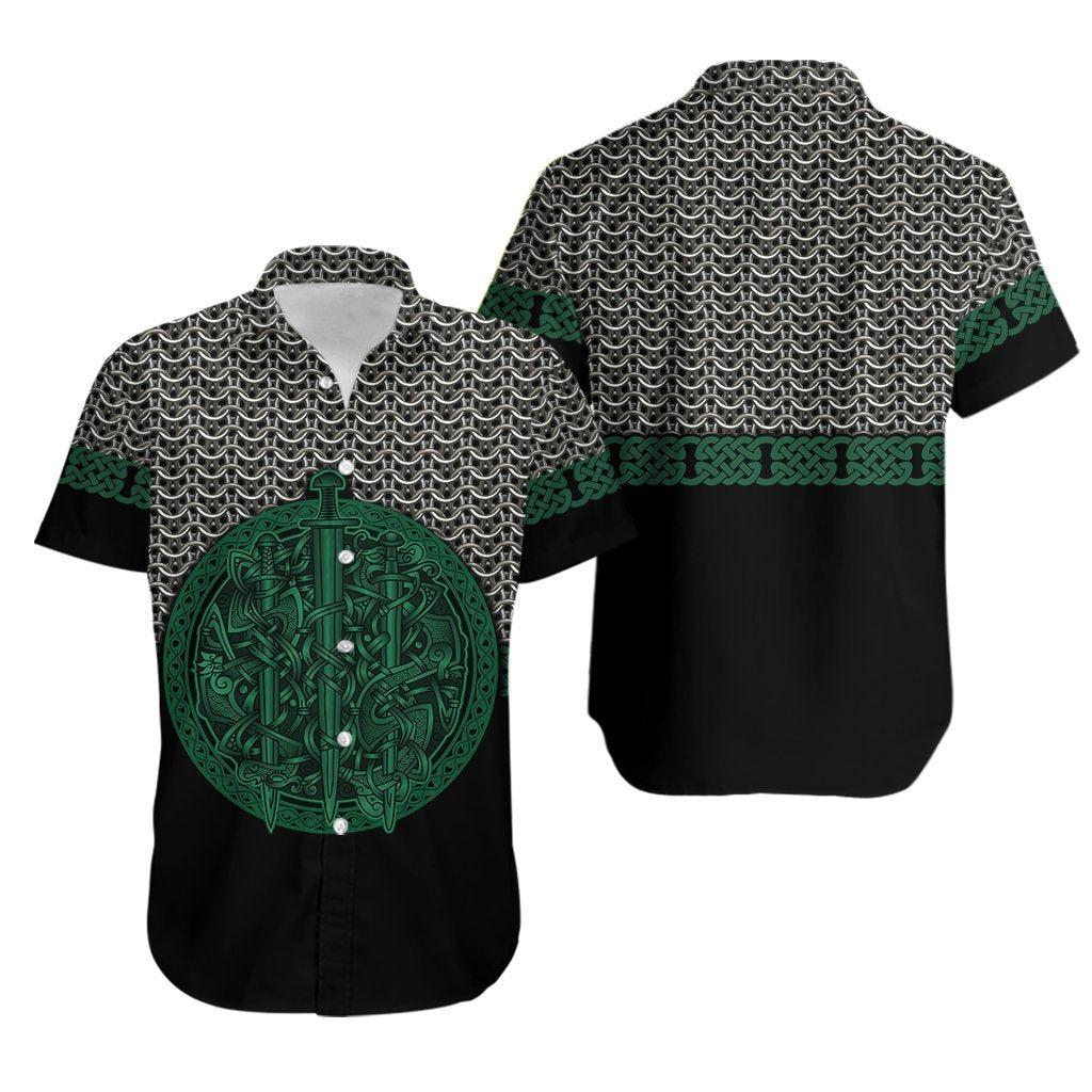 Mix Celtic Patterns Green Hawaii Shirt For Men Women Ha106629