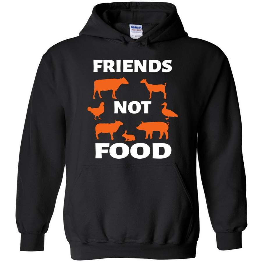 Vegan Vegetarian Shirt Animal is Friends Not Food – Hoodie