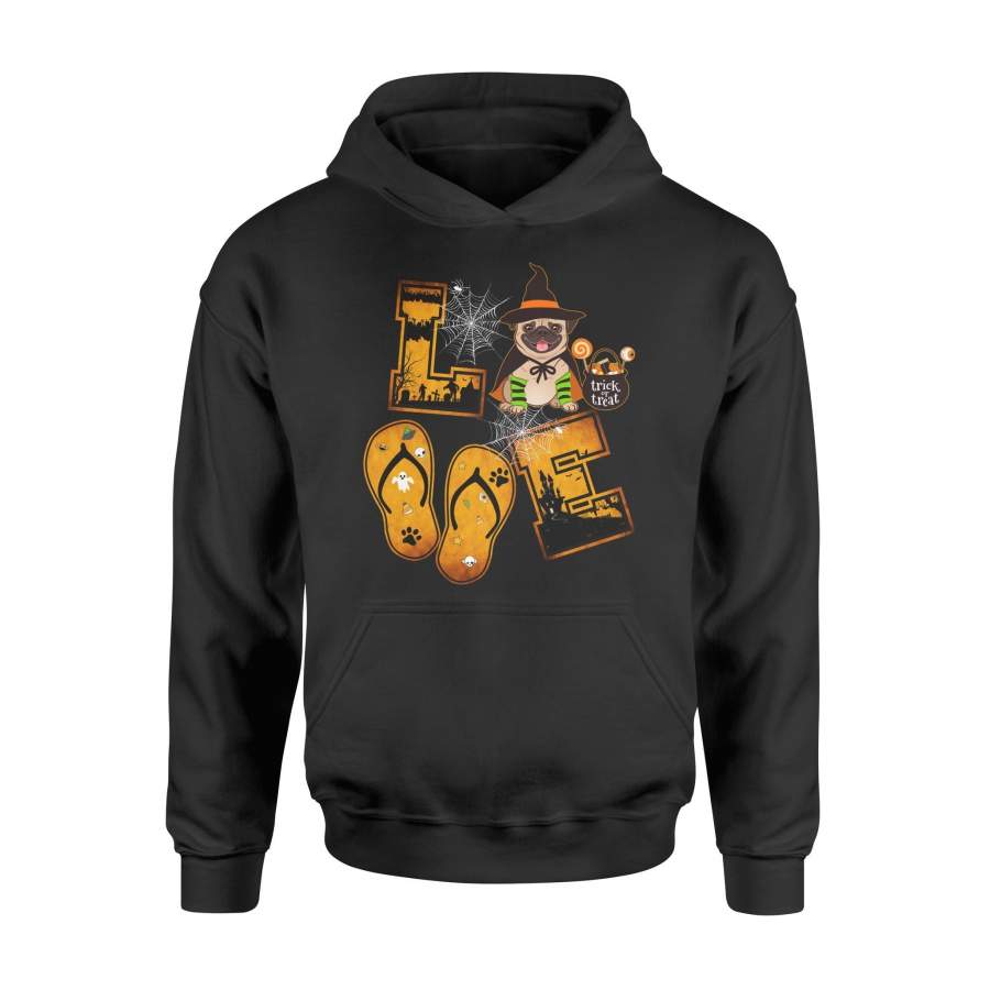 Love Pug Halloween Shirt and Hoodie  - IPH318