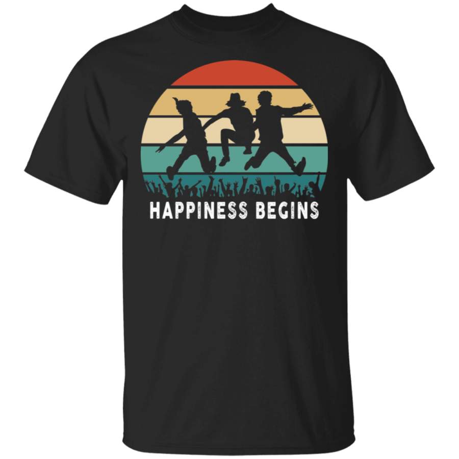 Vintage Begins Jonas Retro Tour 2019 Happiness Shirt