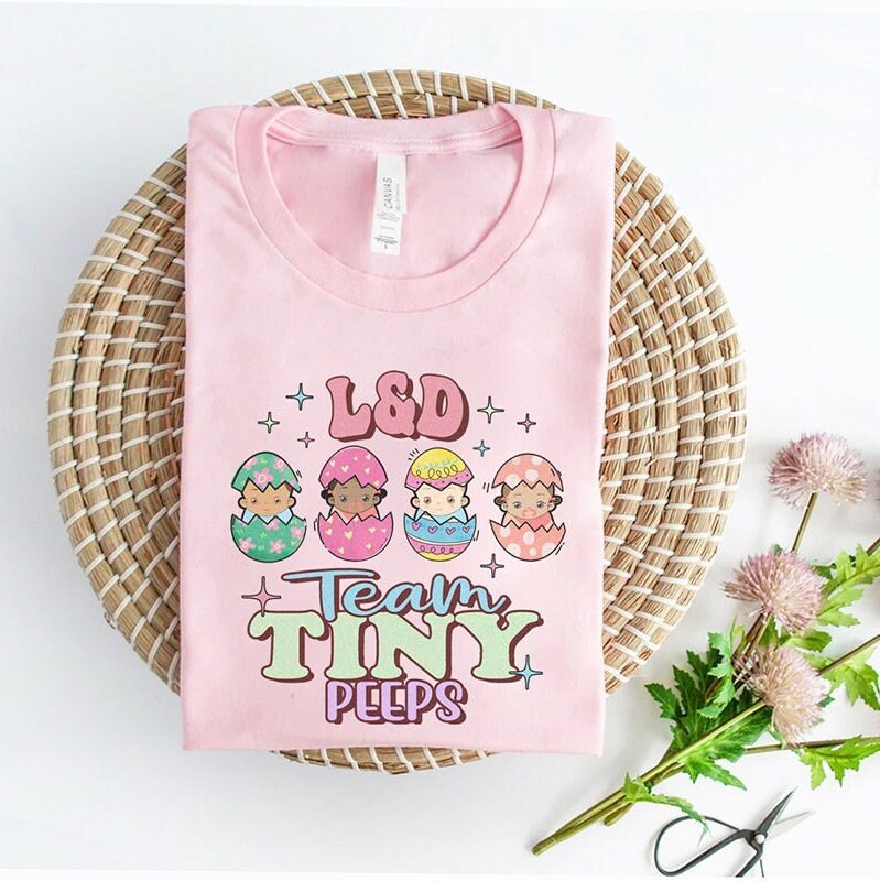 L&D Easter Shirt, Labor and Delivery Nurse Rn Aide Tech Spring Tshirt, OB Obstetrics Midwife RNC-OB Happy Easter Gift Cutest Bunnies T-Shirt