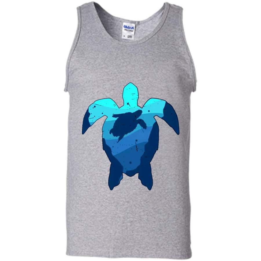 Turtle Animal Sea W – Canvas Unisex Tank