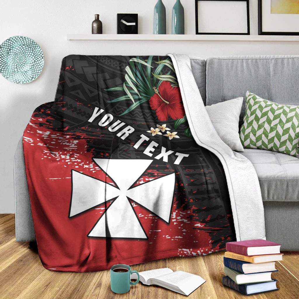 (Custom Personalised) Wallis And Futuna Polynesian Premium Blanket Fantastic Flowers Lt13