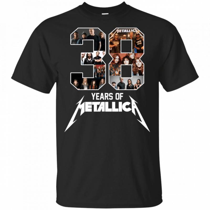 38 Years Of Metallica Band Gift T-Shirt For Fan MN04