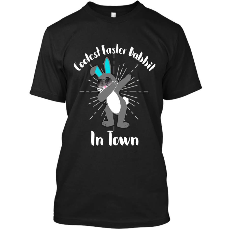 Dabbing Rabbit TShirt Coolest Easter Dabbit In Town Shirt Custom Ultra Cotton