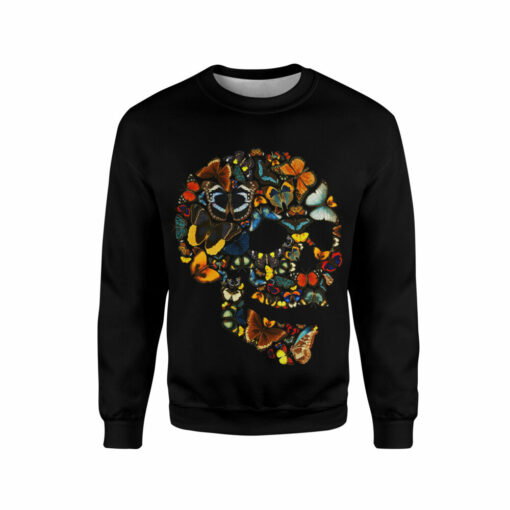 butterfly skull vintage Sweatshirt