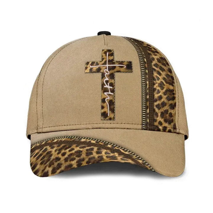 Tmarc Tee Leopard Faith Jesus Cross Classic Cap 09072101.Cpd