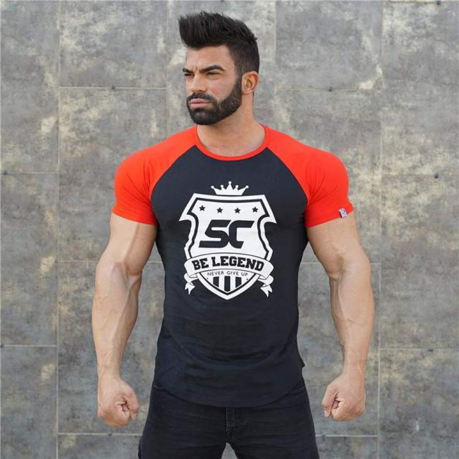 Summer style men cotton Short sleeve t shirt Fitness bodybuilding shirts Cross fit male tee tops Fashion casual clothing