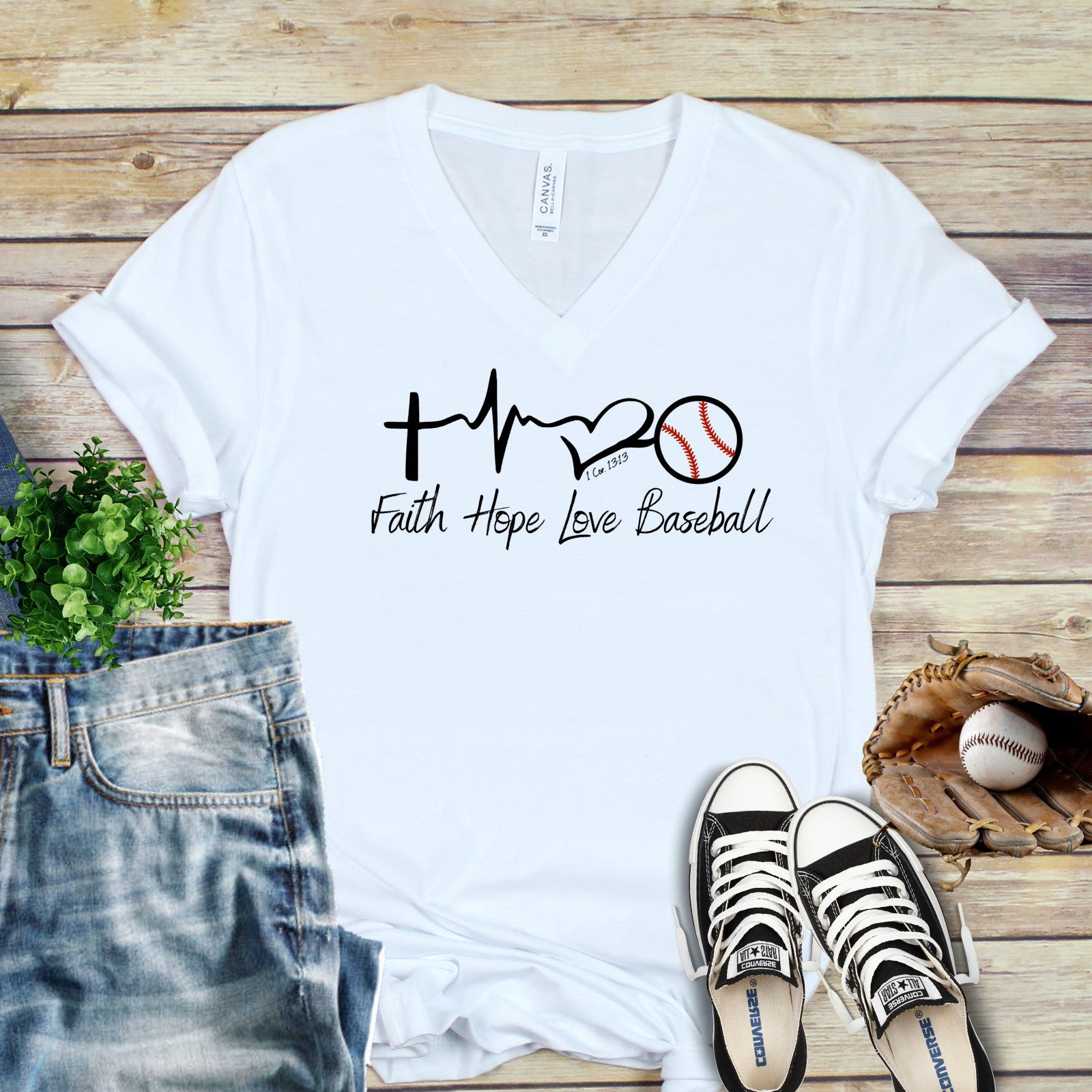 Baseball Mom Shirt, Faith, Hope, Love And Baseball Shirt