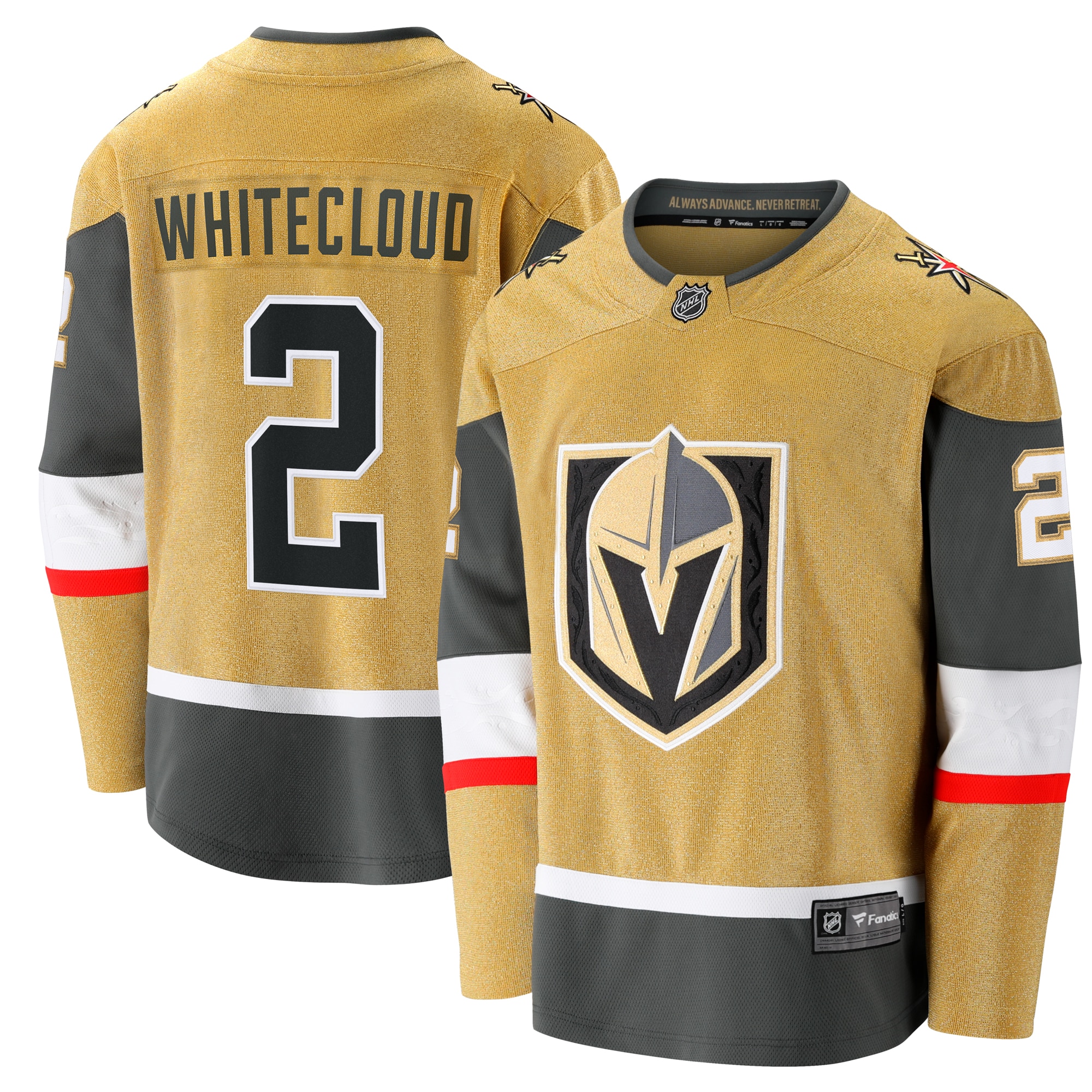 Zach Whitecloud Vegas Golden Knights Branded Home Breakaway Jersey – Gold