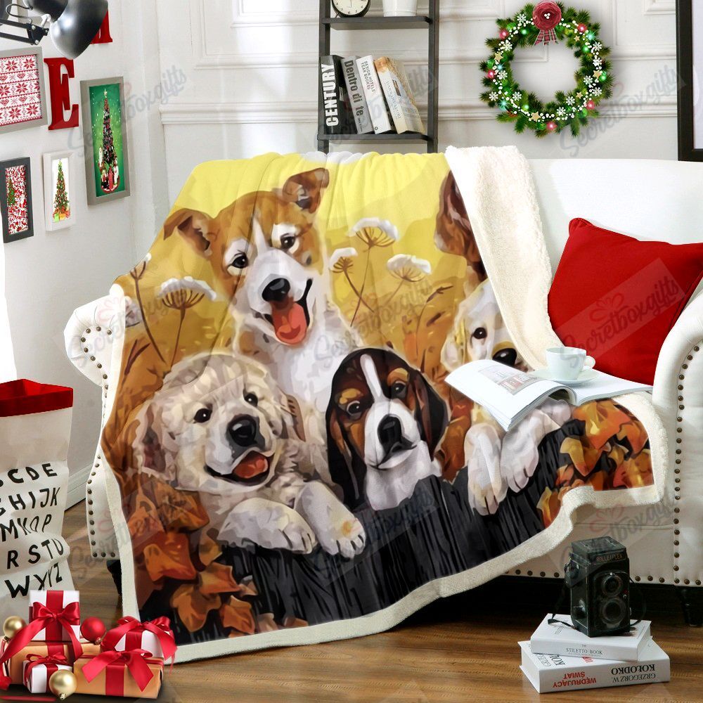 Puppy Xa0402223Cl Fleece Blanket