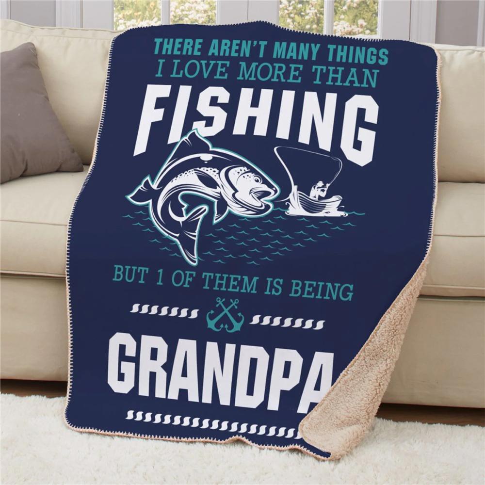 To My Grandpa 1 Of Them Is Being Grandpa This Fleece Blanket Gift For Grandparents Gift From Granddaughter Gift For Grandson Home Decor Bedding Couch Sofa Soft And Comfy Cozy