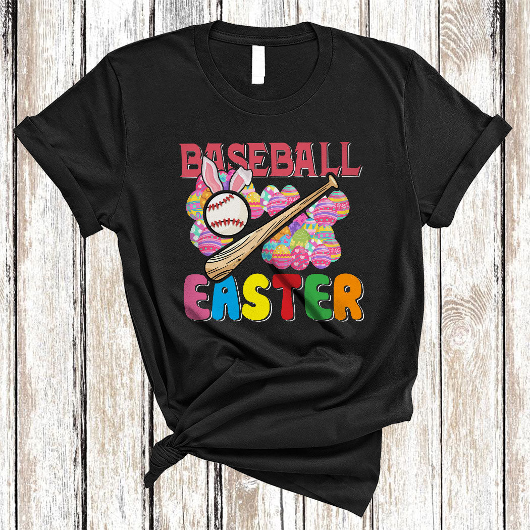 Baseball Easter Cute Happy Easter Bunny Egg Hunt Baseball Sport Player Coach Lover Gifts T-Shirt