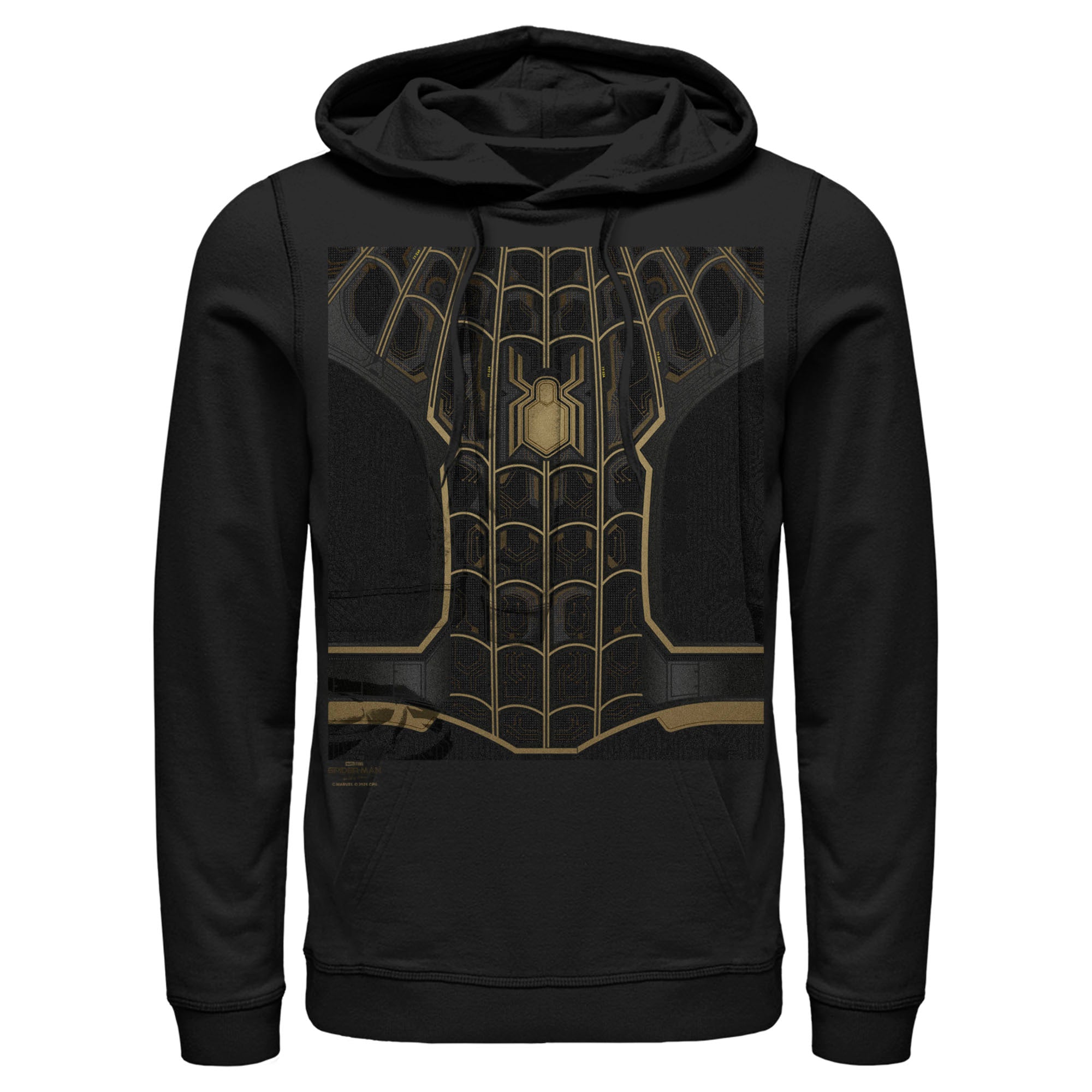 Men’S Marvel Spider-Man: No Way Home Black Suit Pull Over Hoodie