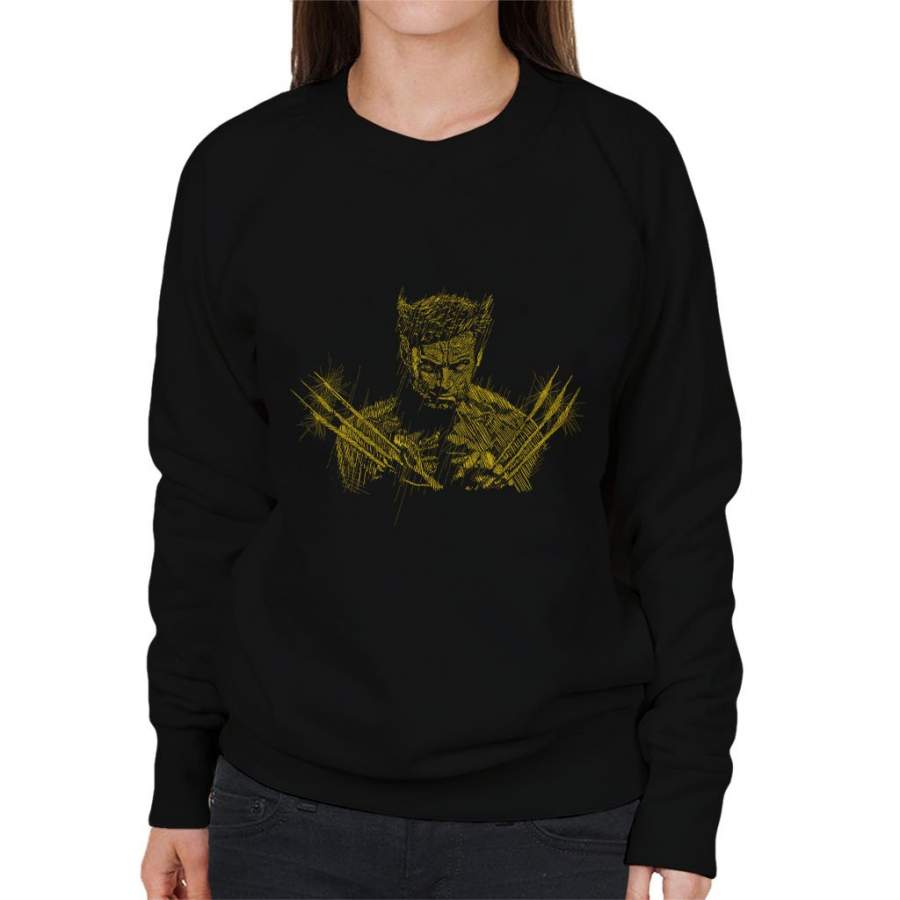 X Men Logan Sketch Women’s Sweatshirt