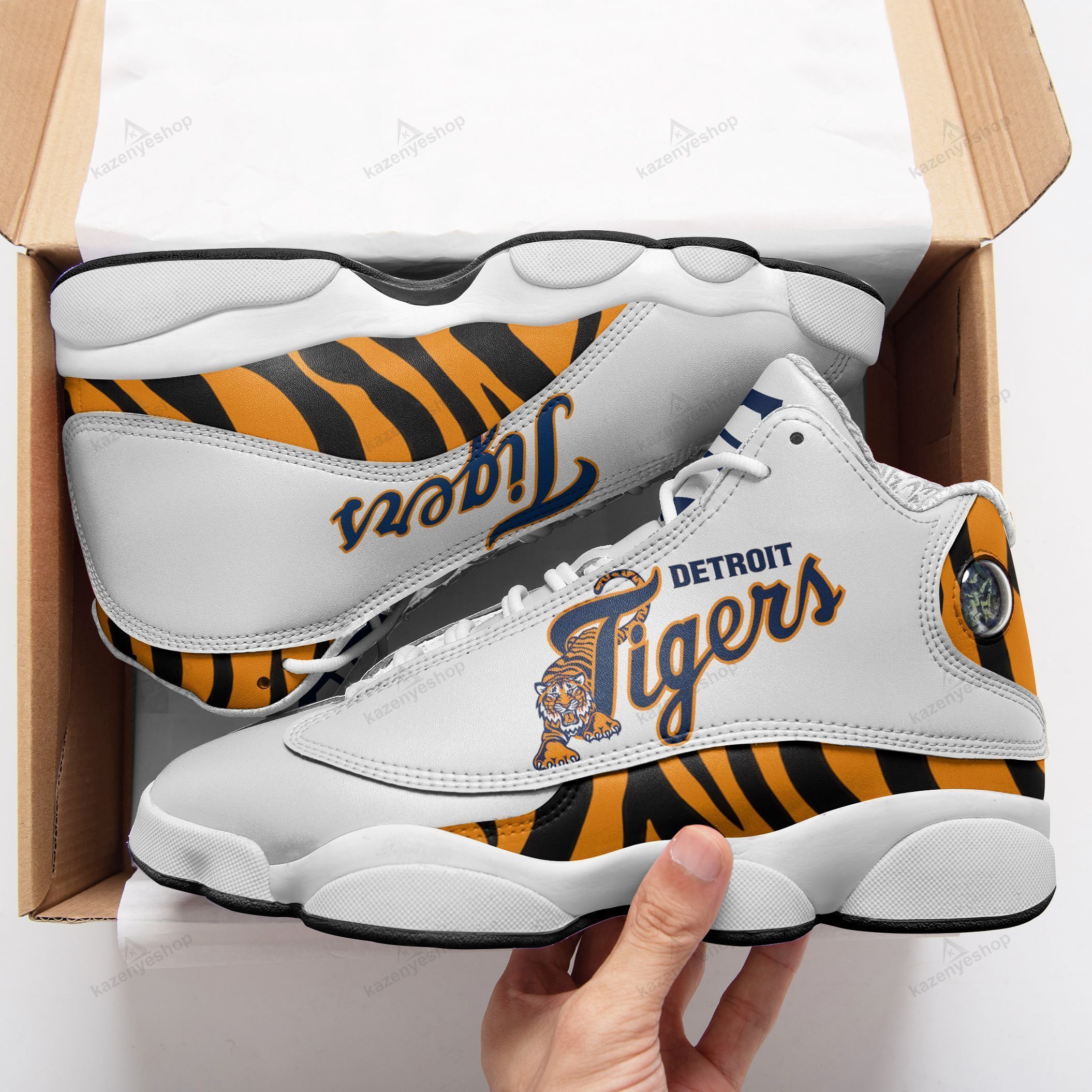 Detroit Tigers Air Jd13 Sneakers 408