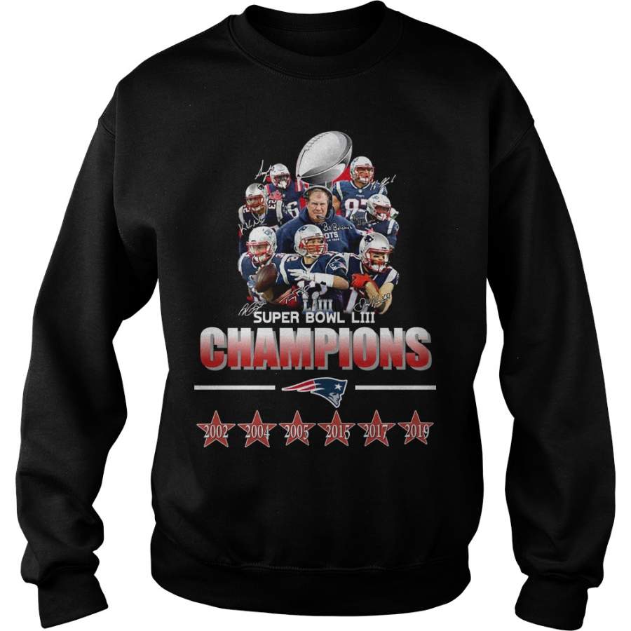 New England Patriots super bowl LIII champions 2019 Sweatshirt