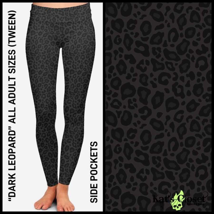 [PRE-ORDER]Custom Dark Leopard Leggings W/Pockets & Joggers – Pre Orders Close 10/22