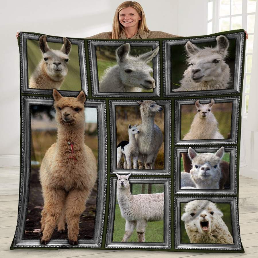 3D Llama Plush Blanket Gift For Animals Lovers – Custom Blanket / Personalized Blankets / Photo Blanket – Fleece Blanket / Sherpa Blanket