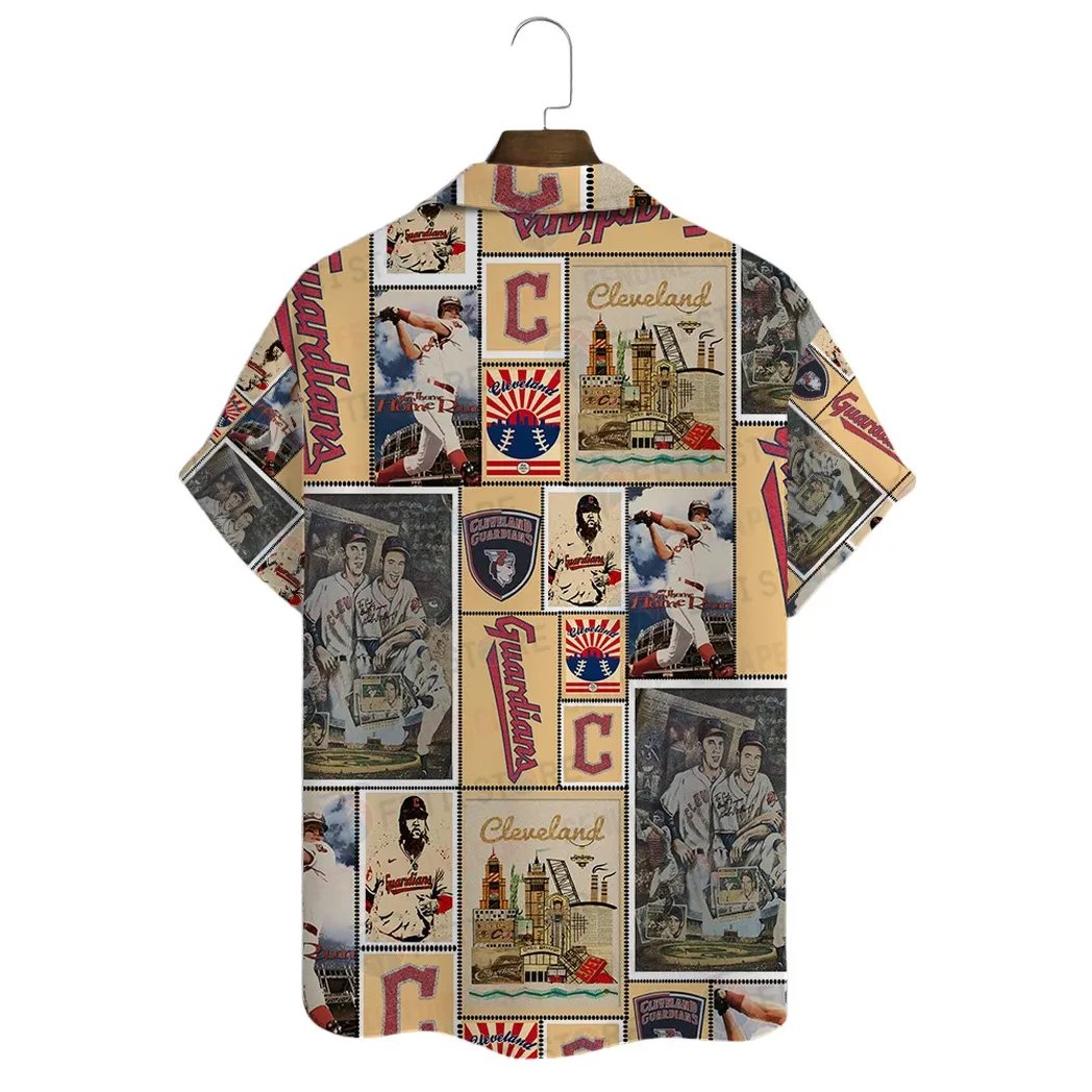 Cleveland Guardians Hawaiian Shirt Vintage Collage