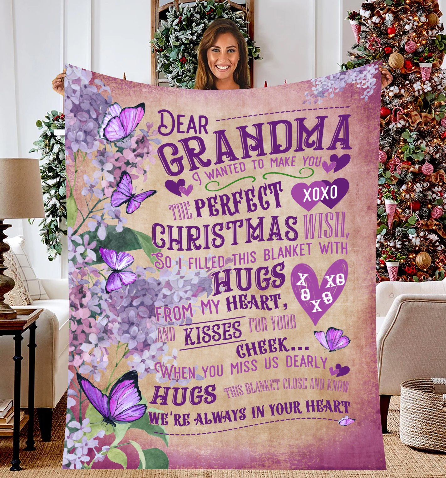 To My Grandma I Want To Make You The Fleece Blanket – Quilt Blanket, Best Mother S Day Gift Ideas, Mother S Day Gift To Grandma, Home Decor Bedding Couch Sofa Soft And Comfy Cozy