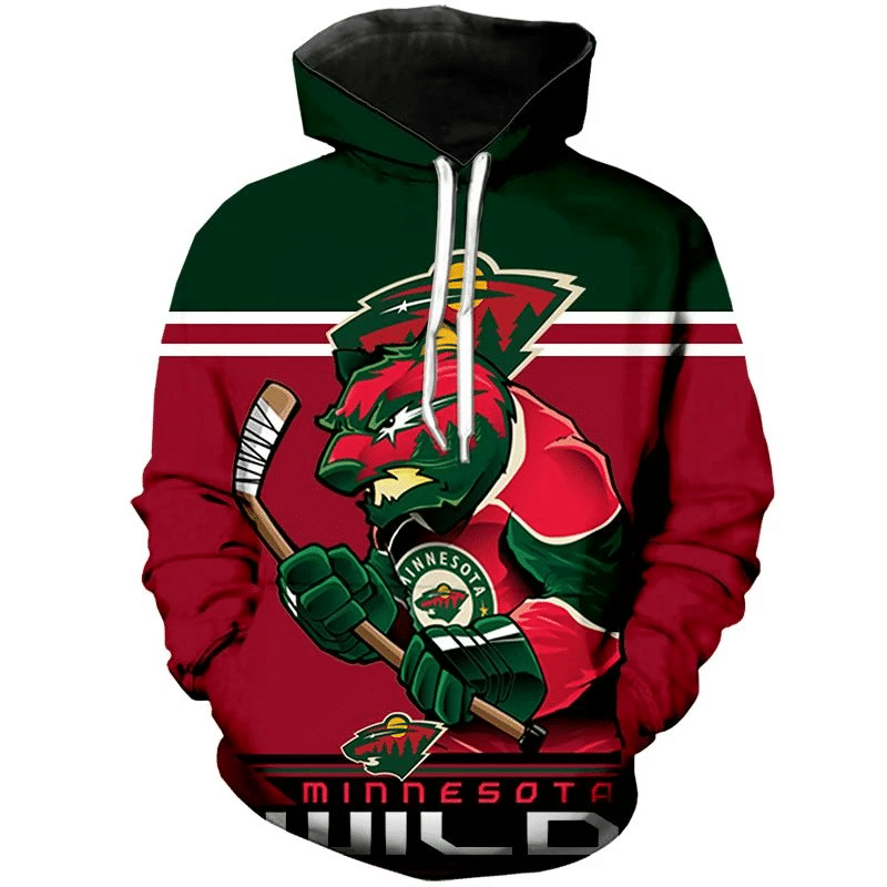 Minnesota Wild 3D Hoodie 03