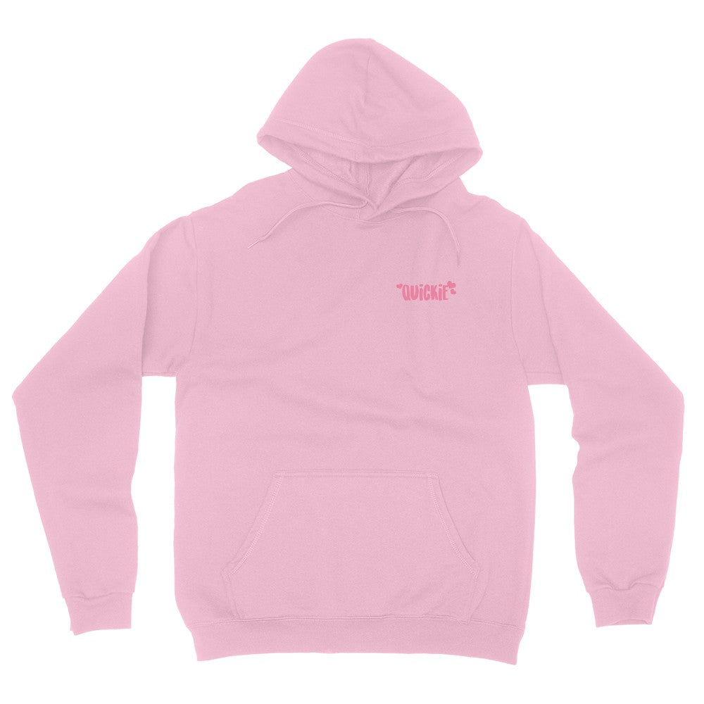 Quickie Pink On Pink Embroidered Hoodie