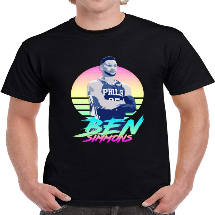 Ben Simmons Retro Futuristic Aesthetic T Shirt