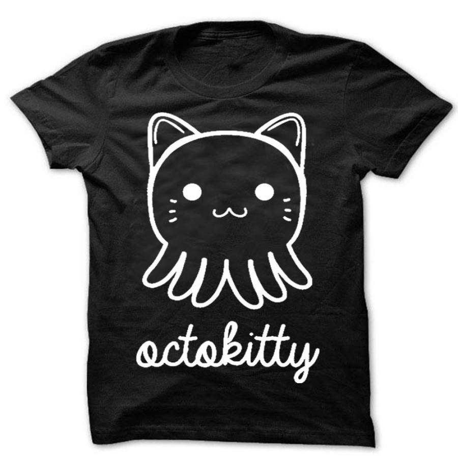 Cute T-Shirt I Love Cats Animal Lover Octokitty Octopus Catopus unisex fashion cotton t-shirts more colors