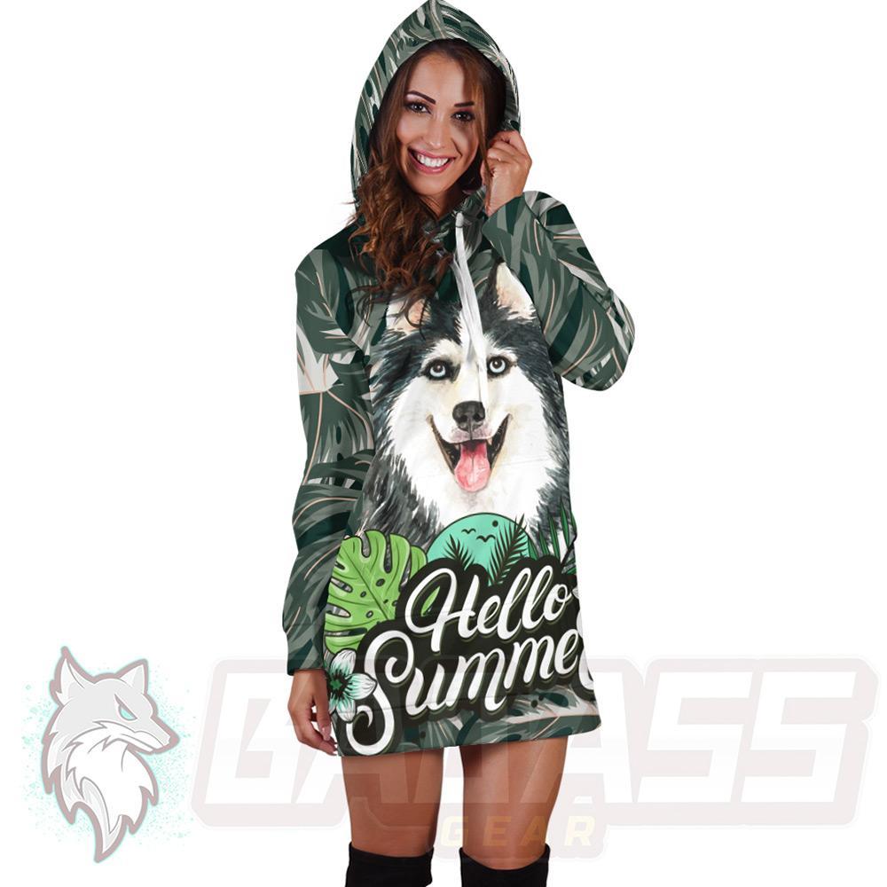 Husky Hello Summer HUK-0017 Hoodie Dress