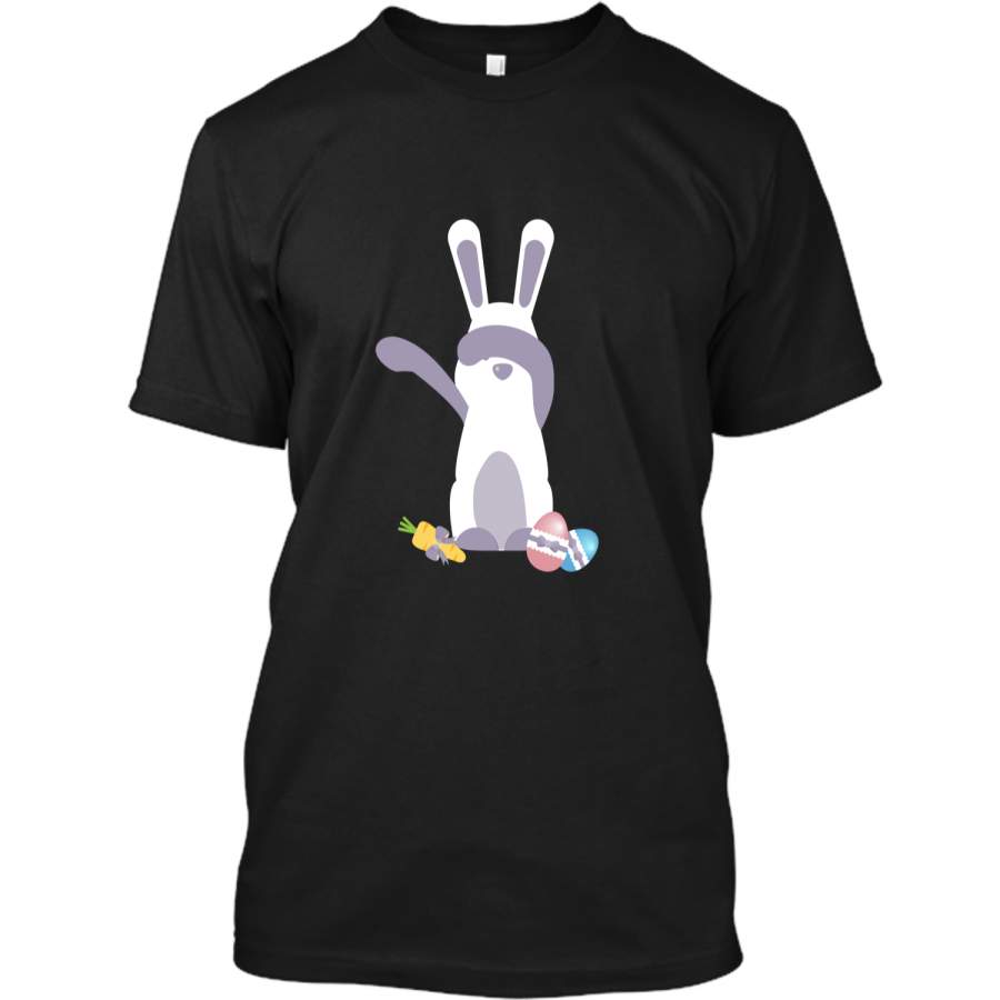 Cute Easter Bunny T-shirt Dabbing Bunny Tshirt Custom Ultra Cotton