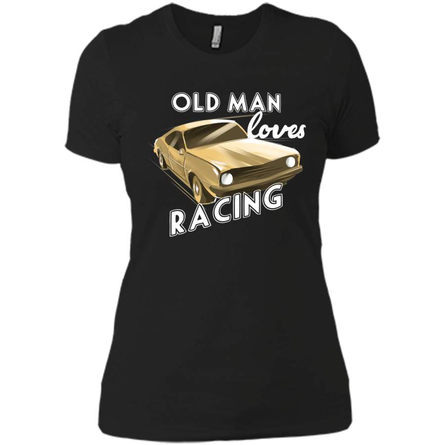 Old Man loves Drag Racing T-Shirt