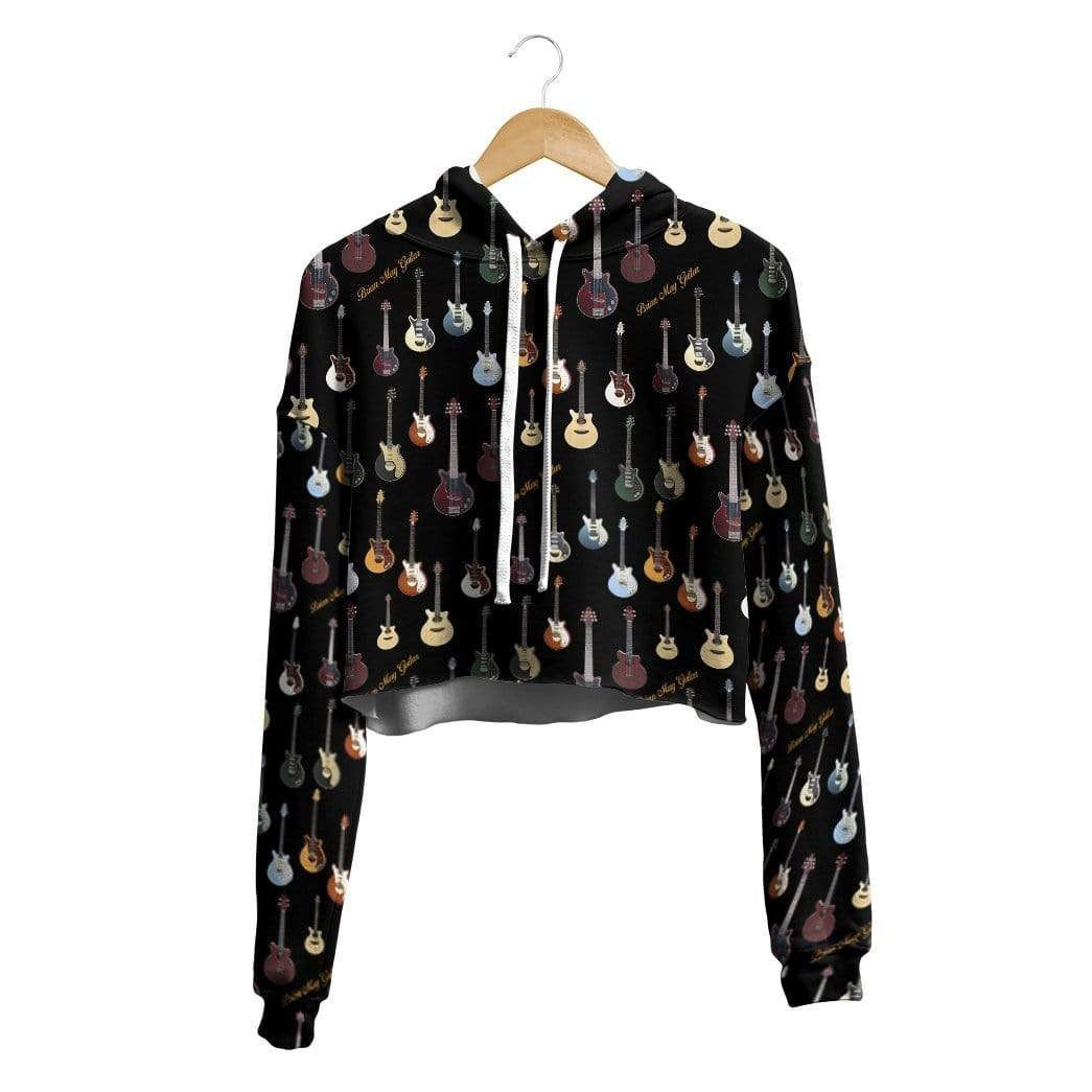 3D Brian May Custom Croptop Hoodie