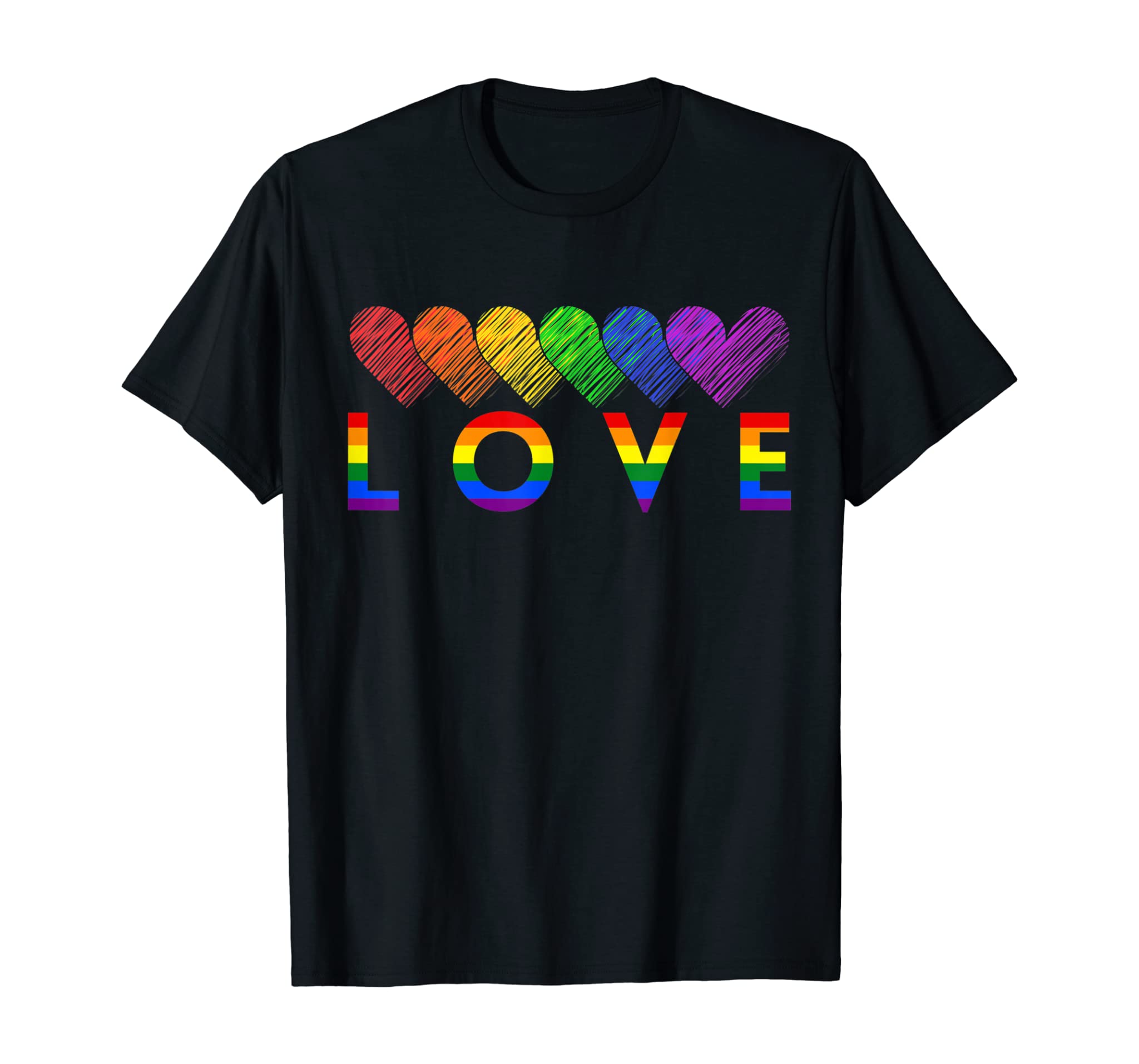 Rainbow Flag Heart Queer Pride Month Gift Idea Lgbt T-Shirt