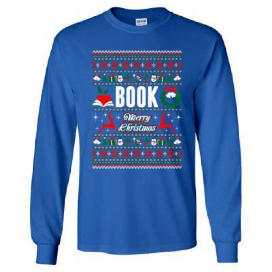 AGR Book Merry Christmas Ugly Sweater – Long Sleeve T-Shirt