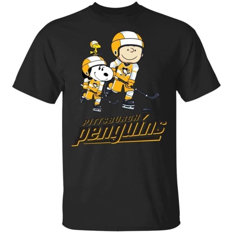 Snoopy & Peanut Pittsburgh Penguins Hockey T-Shirt