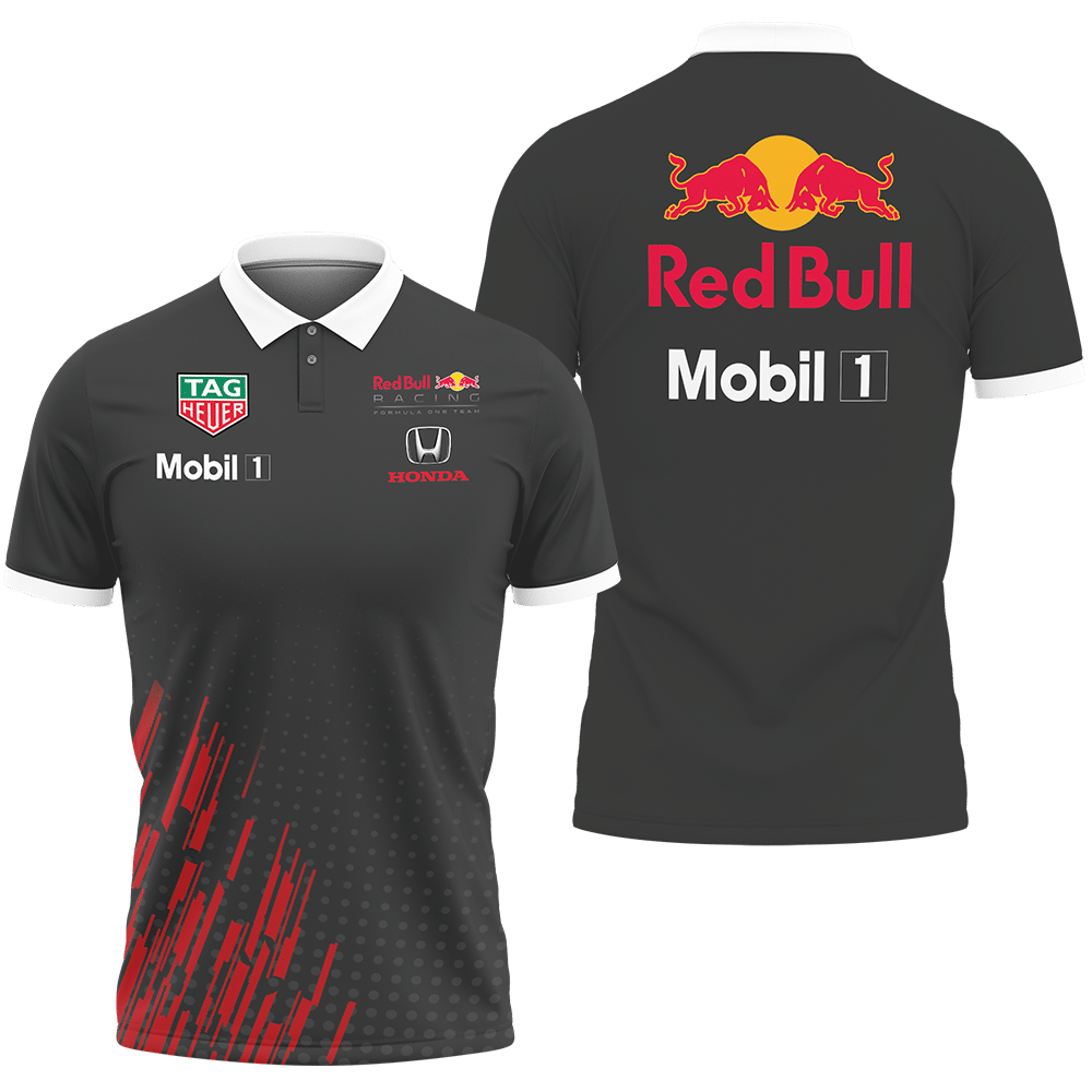 3D Printed Red Bull Racing Nth-Va Polo Shirt Ver 1 (Grey) – Gesersa Shop