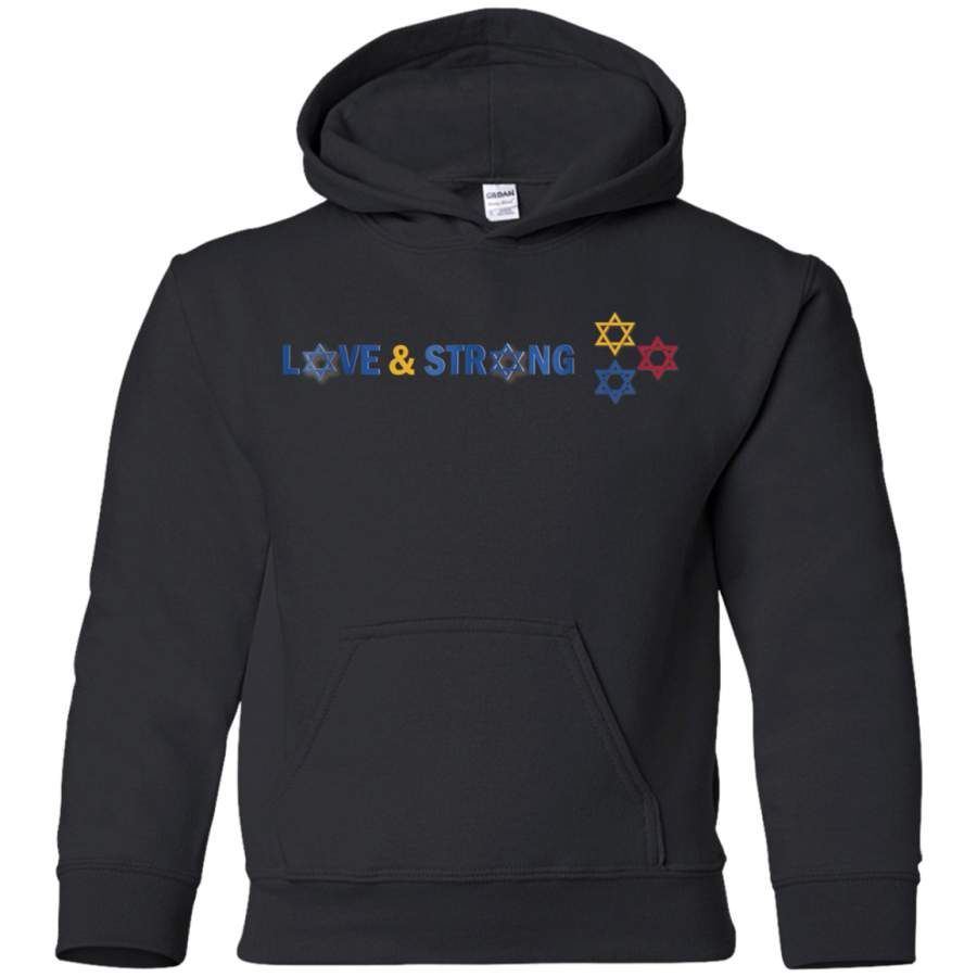 AGR Love And Strong t shirt; Pittsburgh Strong t shirt; Love tee youth hoodie