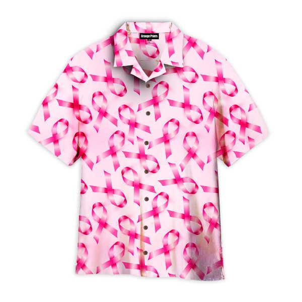 Breast Cancer Ribbons Awareness Pattern Hawaii Shirt For Men Women Ha25985