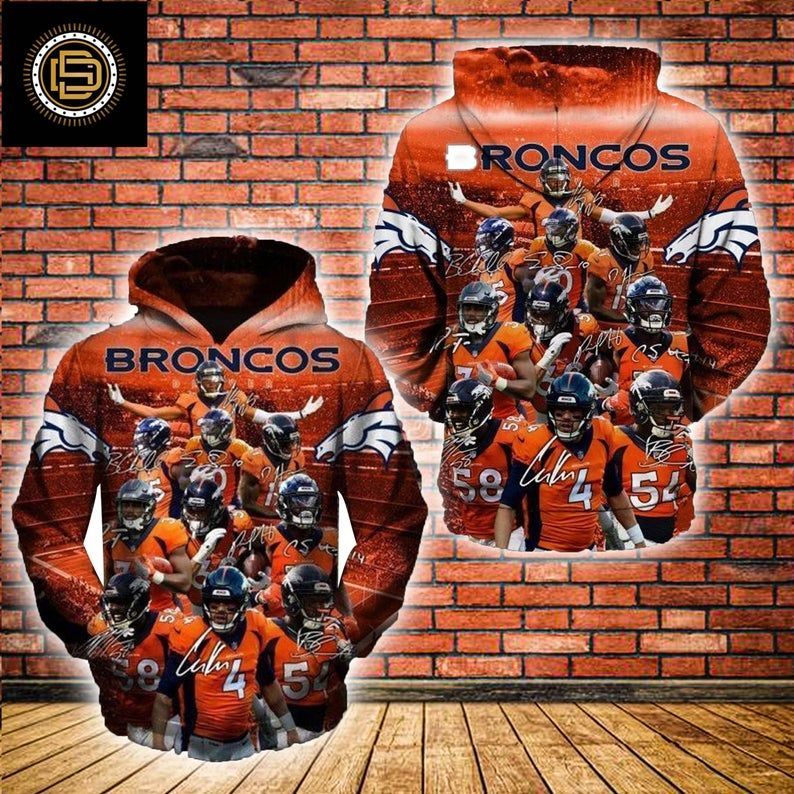 Denver Broncos 47 Gift For Fan 3D T Shirt Sweater Zip Hoodie Bomber Jacket