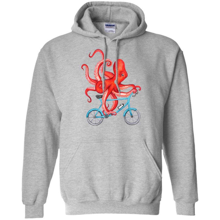 AGR Cycling octopus Gildan Pullover Hoodie