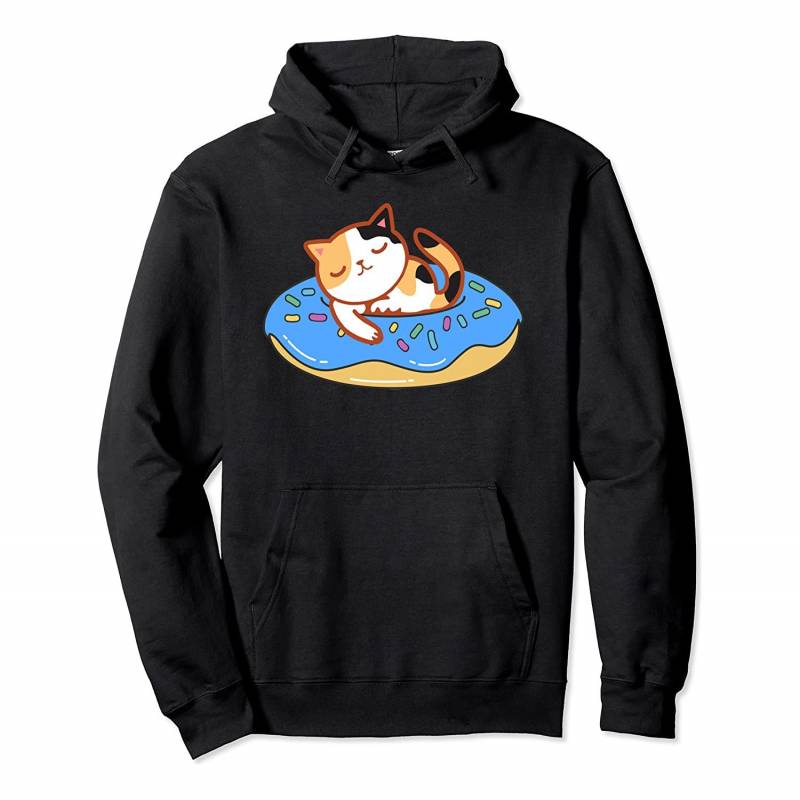 Calico Kitty Float Trip Spotted Kitten Tubing Pullover Hoodie, T-Shirt, Sweatshirt, Tank Top, Racerback, Dolman