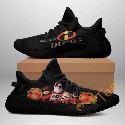 The Incredibles Black Edition Custom Shoes Personalized Name Yeezy Sneakers