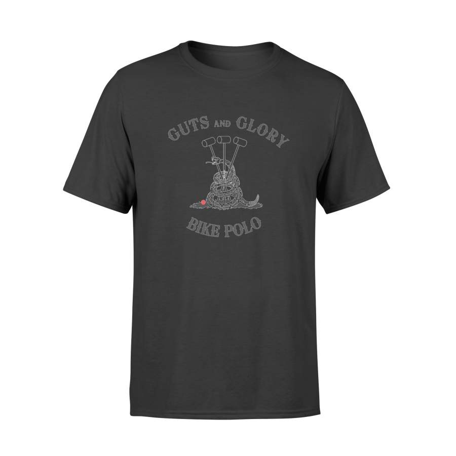 Guts Glory Bike Polo – Biker, Snake And Mallets T-Shirt