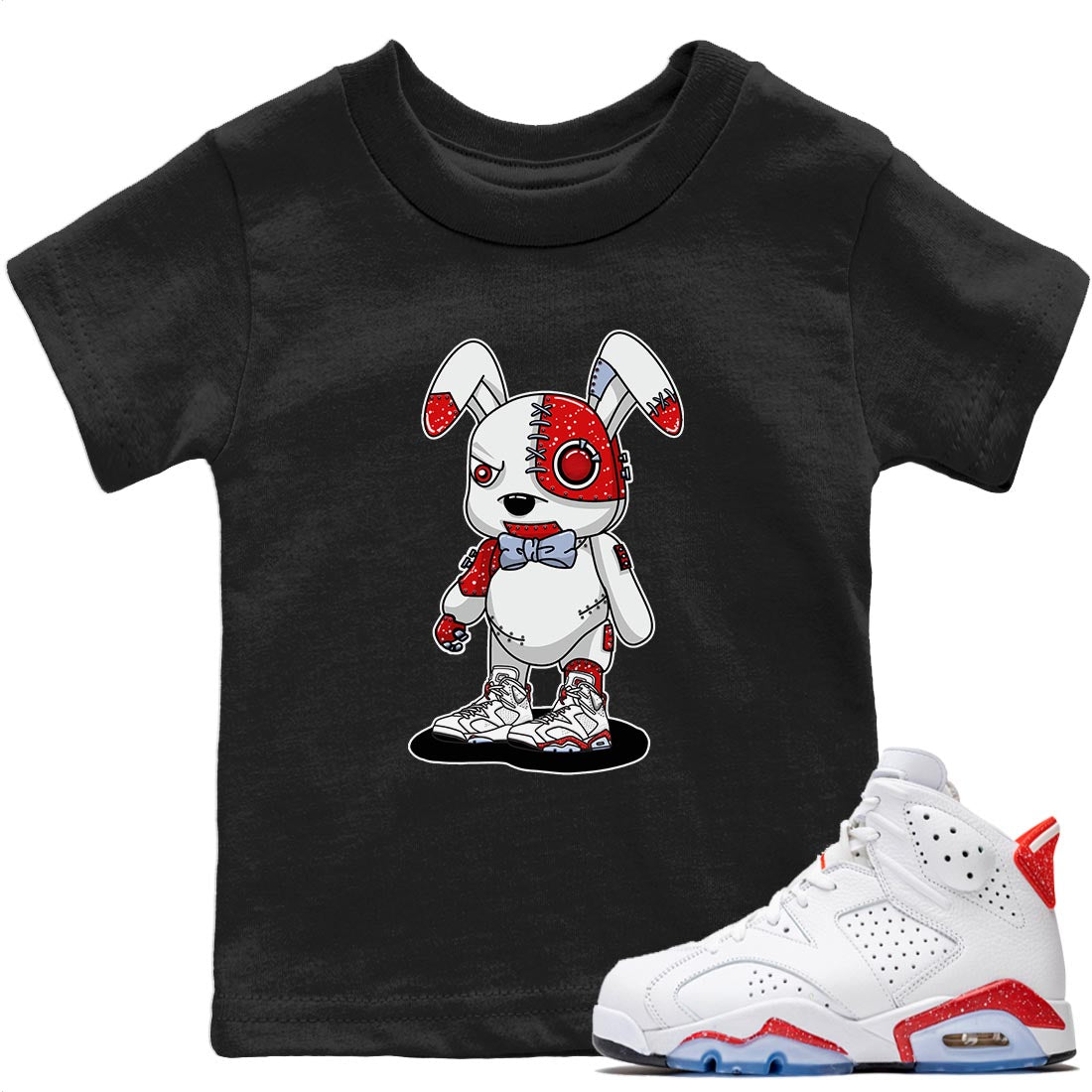 Cyborg Bunny T-Shirt – Air Jordan 6 Red Velvet Cookies Baby & Youth