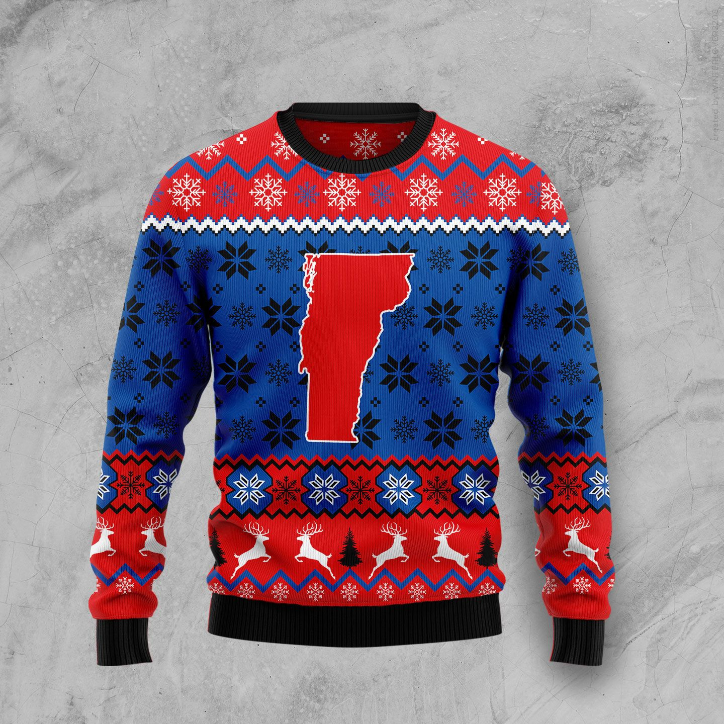 Sweet Home Vermont Christmas Ugly Sweater