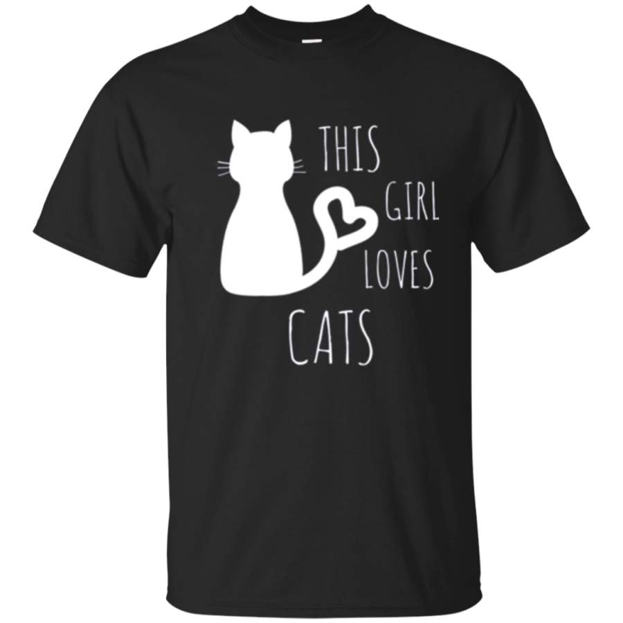 This Girl Loves Cats Gift Shirt - Cool Stylish Design Tee